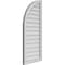 Ekena Millwork Quarter Round Top Left Surface Mount PVC Gable Vent w/ 2"W x 1-1/2"P Brickmould Frame, 18"W x 42"H GVPQL18X4202SN - alternate 2